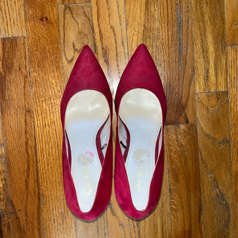 Cute red heels like new size 10